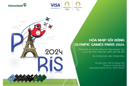 Hòa nhịp Olympic Paris 2024 cùng Vietcombank thông qua chuỗi hoạt động dành cho khách hàng