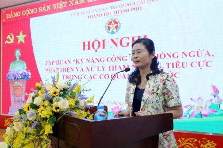 Thanh tra TP. Hải Phòng tổ chức tập huấn kỹ năng công tác phòng ngừa, phát hiện và xử lý tham nhũng tiêu cực