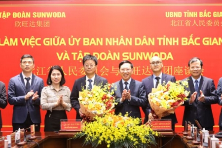 Tập đoàn Sunwoda dự kiến đầu tư dự án 300 triệu USD tại Bắc Giang