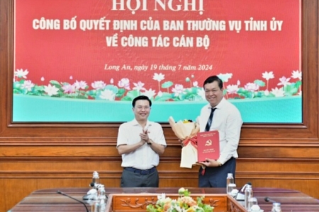 Long An bổ nhiệm chức vụ Phó trưởng ban Nội chính Tỉnh ủy