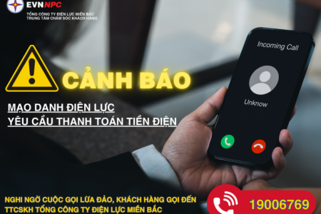 Cảnh báo mạo danh nhân viên Điện lực yêu cầu khách hàng thanh toán tiền điện vào tài khoản cá nhân