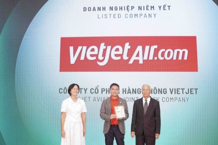 Vietjet được vinh danh trong Top 50 doanh nghiệp phát triển bền vững tiêu biểu 2024