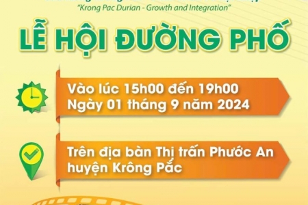 Sắp diễn ra Lễ hội Sầu riêng Krông Pắc lần thứ II, năm 2024