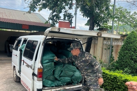 Lạng Sơn tiêu hủy 1,5 tấn chân gà không rõ nguồn gốc