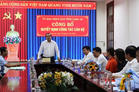 Bổ nhiệm ông Nguyễn Tấn Lực giữ chức vụ Phó Chánh Văn phòng UBND tỉnh Long An