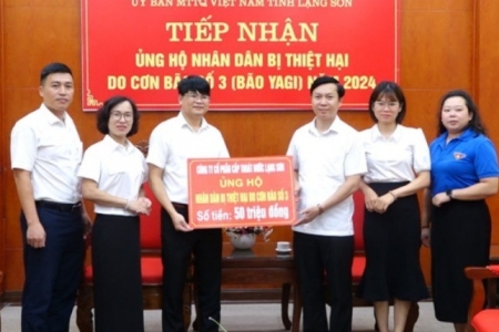 Lạng Sơn: Nhiều cơ quan, doanh nghiệp, nhà hảo tâm ủng hộ nguồn lực hỗ trợ khắc phục thiệt hại do cơn bão số 3