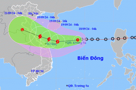 Dự báo: Áp thấp nhiệt đới có khả năng mạnh lên thành bão cấp 8, giật cấp 10