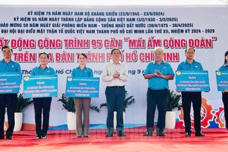 TP. Hồ Chí Minh phát động công trình 95 căn “Mái ấm công đoàn” cho người lao động