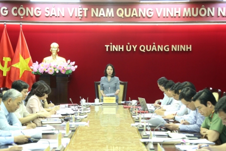 Ban Thường vụ Tỉnh ủy Quảng Ninh cho ý kiến về Đề cương sơ bộ Báo cáo chính trị Đại hội Đảng bộ tỉnh lần thứ XVI