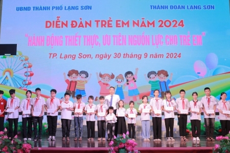 TP. Lạng Sơn tổ chức Diễn đàn trẻ em năm 2024