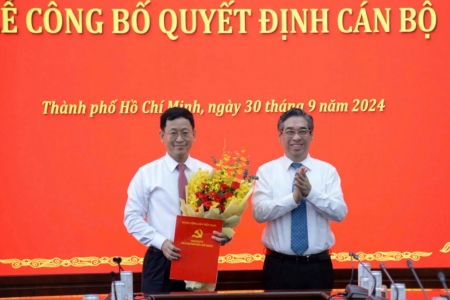 Ông Trần Quốc Trung giữ chức vụ Phó Bí thư Thường trực Thành ủy Thủ Đức