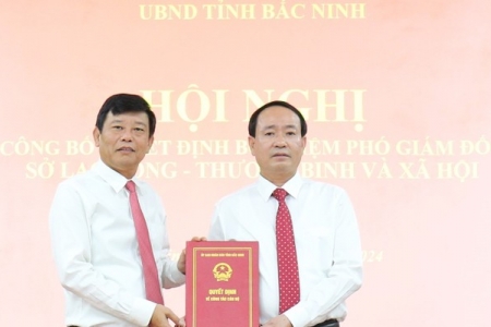 Bắc Ninh bổ nhiệm lãnh đạo Sở Lao động - Thương binh và Xã hội