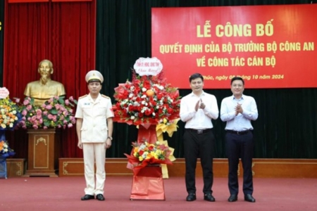 Đại tá Lê Văn Tuân được bổ nhiệm giữ chức vụ Phó Giám đốc Công an tỉnh Vĩnh Phúc