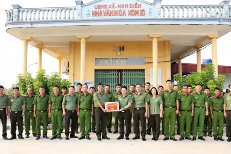 Công an tỉnh Nam Định kiểm tra công tác an ninh cơ sở