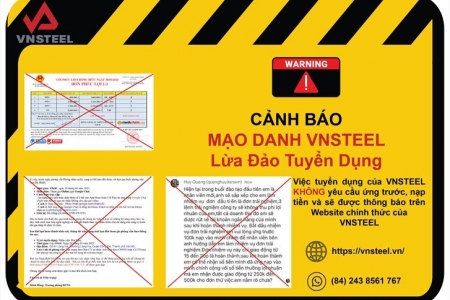 Cảnh giác “chiêu” lừa đảo mạo danh Tổng công ty Thép Việt Nam tuyển dụng