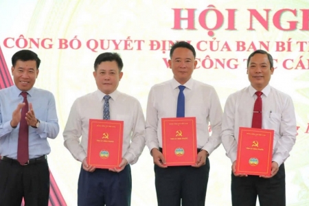 Bình Phước: Trao quyết định của Ban Bí thư Trung ương Đảng về công tác cán bộ