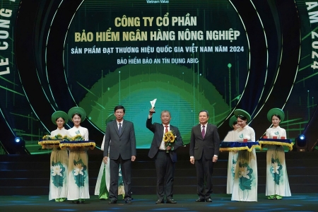 Bảo hiểm Agribank đạt Giải thưởng Thương hiệu Quốc gia năm 2024