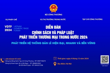 Mời tham dự Diễn đàn Chính sách và Pháp luật phát triển Thị trường trong nước năm 2024