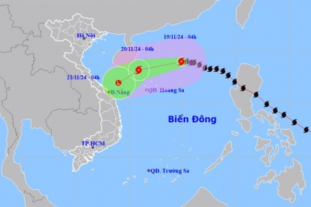 Bão số 9 giật cấp 12, sóng biển cao 5-7m