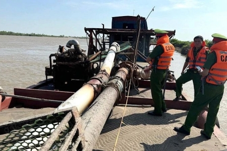 Nam Định đẩy mạnh kiểm tra, giám sát hoạt động khai thác cát