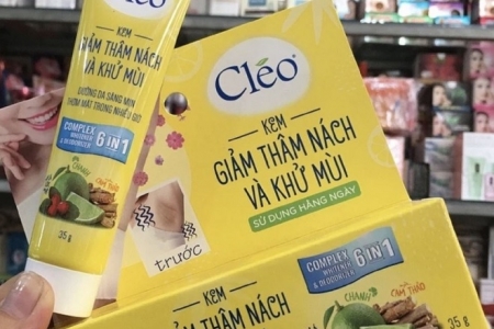 Kem giảm thâm nách Cléo chứa Acid salicylic không khai báo, thu hồi khẩn cấp