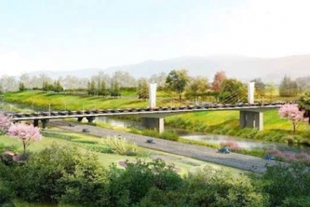 Sắp khởi công Cầu đường bộ qua sông Hồng Biên giới Bát Xát (Việt Nam) - Bá Sái (Trung Quốc)