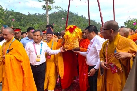 Xá lợi Đức Phật đã về đến Cung Trúc Lâm Yên Tử