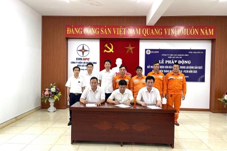 Điện lực Hải Hà đẩy mạnh xây dựng văn hóa an toàn vệ sinh lao động và phòng chống cháy nổ