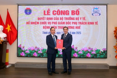 Bệnh viện Trung ương Huế - Bổ nhiệm thêm một Phó Giám đốc