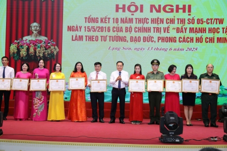 Lạng Sơn: Tổng kết 10 năm thực hiện Chỉ thị số 05 – CT/TW