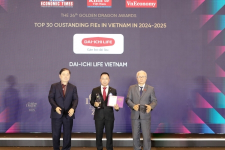 Dai-ichi Life Việt Nam nhận giải thưởng Rồng Vàng 2025