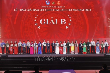 Lễ trao Giải Báo chí Quốc gia lần thứ 19 - năm 2024: Trao giải B cho các tác giả