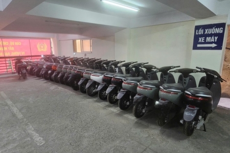 Xe máy điện gắn mác “chính hãng”, vừa bị triệt phá ở Hà Nội