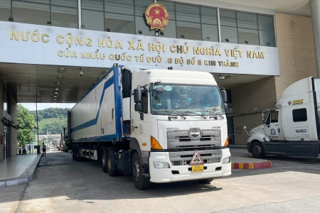 Kim ngạch xuất nhập khẩu tại cửa khẩu quốc tế Lào Cai giảm 39% so với cùng kỳ