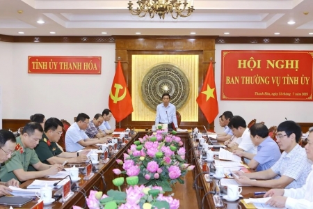 Thanh Hóa: Hội nghị nghe báo cáo tiến độ chuẩn bị Đại hội Đảng bộ tỉnh lần thứ XX, nhiệm kỳ 2025-2030
