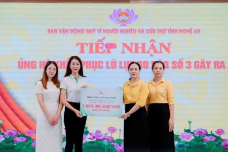 Hơn 48 tỷ đồng ủng hộ người dân Nghệ An khắc phục hậu quả mưa lũ