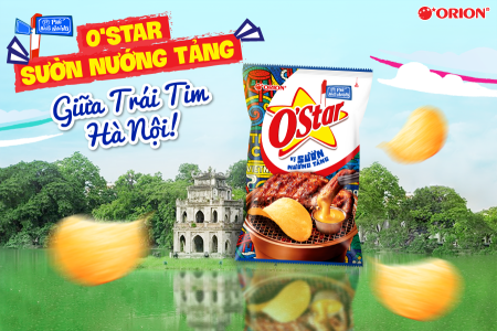 Phố cổ lên đèn, bimbim lên vị - Orion ra mắt O’Star Sườn Nướng Tảng