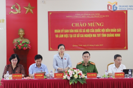 Đoàn khảo sát Ủy Ban Văn hóa và xã hội của Quốc hội làm việc tại Cơ sở cai nghiện ma túy tỉnh Quảng Ninh