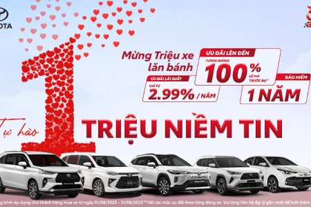 Toyota Việt Nam công bố doanh số bán hàng tháng 7 và Chương trình ưu đãi mua xe trong tháng 8
