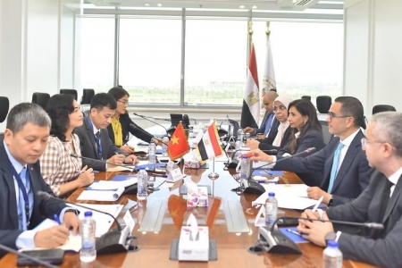 Thứ trưởng Phan Thị Thắng làm việc với Bộ trưởng Bộ Đầu tư và Ngoại thương Ai Cập
