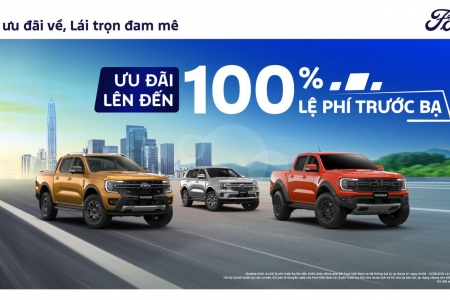 Ford Việt Nam hỗ trợ 100% lệ phí trước bạ cho khách hàng