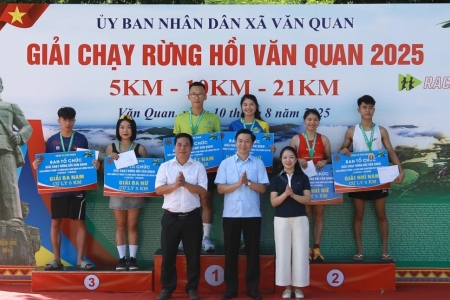 Lạng Sơn: Trên 1.200 vận động viên tham gia Giải chạy Rừng hồi Văn Quan