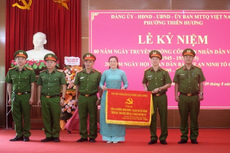 Phường Thiên Hương Kỷ niệm 80 năm Ngày truyền thống Công an nhân dân