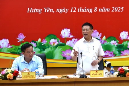 Phó Thủ tướng Hồ Đức Phớc làm việc với tỉnh Hưng Yên