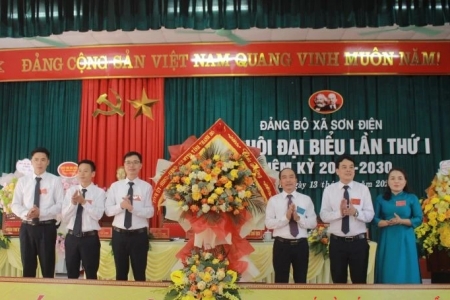 Phó Chủ tịch Thường trực HĐND tỉnh Thanh Hóa dự Đại hội đại biểu Đảng bộ xã Sơn Điện