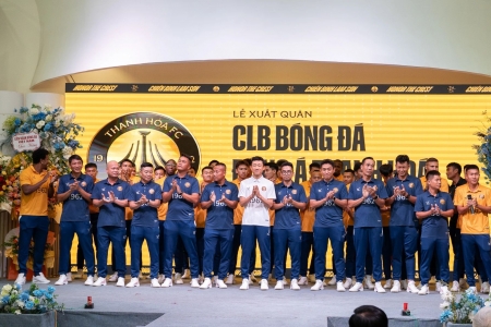 CLB Đông Á Thanh Hoá tổ chức Lễ xuất quân tham dự mùa giải bóng đá chuyên nghiệp Việt Nam 2025/2026