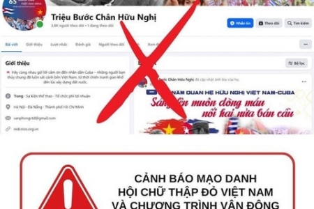 Xuất hiện page giả mạo chương trình ủng hộ Cuba