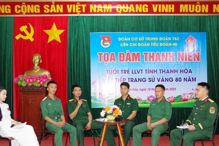 Toạ đàm “Tuổi trẻ LLVT tỉnh Thanh Hóa viết tiếp trang sử vàng 80 năm”