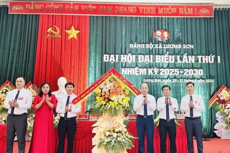 Đảng bộ xã Lương Sơn trang trọng tổ chức Đại hội Đại biểu lần thứ I, nhiệm kỳ 2025-2030