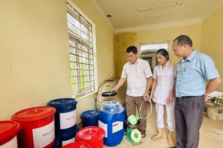 Thanh Hóa: Giám sát công tác phòng, chống dịch bệnh tại các xã bị ngập lụt do mưa bão